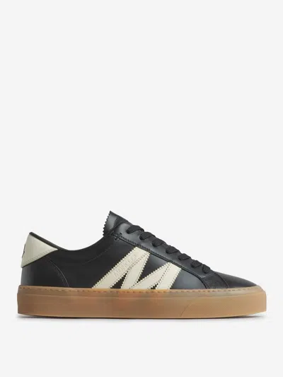 MONCLER MONCLER MONACO2 LEATHER SNEAKERS