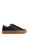 Moncler Monaco Leather Low-top Sneakers