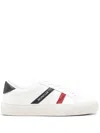 Moncler Petit Monaco Leather Sneakers In White