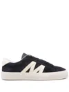 Moncler Monaco2 Suede And Nubuck Leather Trainers In Multi