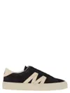 Moncler Monaco2 Suede And Nubuck Leather Trainers In Multi