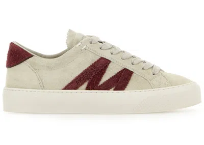 Pre-owned Moncler Monaco2 (women's) Sneakers In Beige/brown