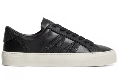 Pre-owned Moncler Monaco2 (women's) Sneakers In Black/glitter In Multi
