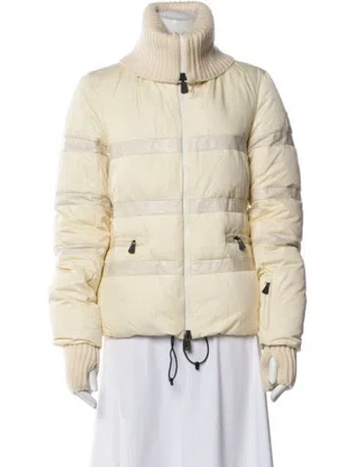 Pre-owned Moncler Monciair Nylon Down Coat In Neutral