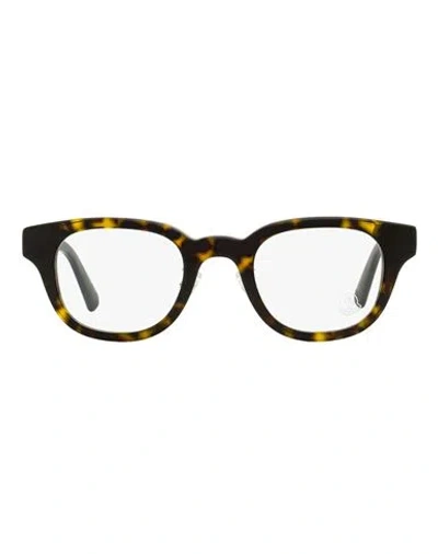 Moncler Alternative Fit Ml5157d Eyeglasses Man Eyeglass Frame Brown Size 46 Acetate
