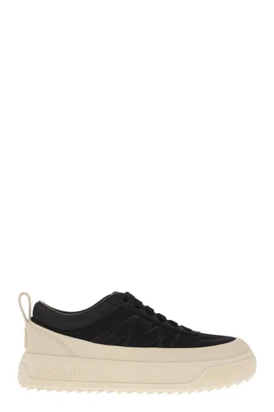 Moncler Altive - Suede And Nubuck Leather Trainer In Black