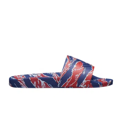Pre-owned Moncler Basile Slide 'tiger Print - Red Blue' | Men's Size 41