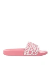 Moncler Jeanne Rubber Slides In Pink