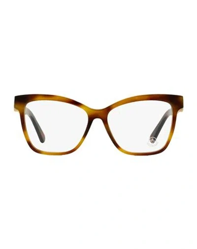 Moncler Butterfly Ml5165 Eyeglasses Woman Eyeglass Frame Brown Size 53 Acetate