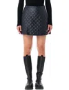 Moncler Technical Fabric Mini-skirt In Blue