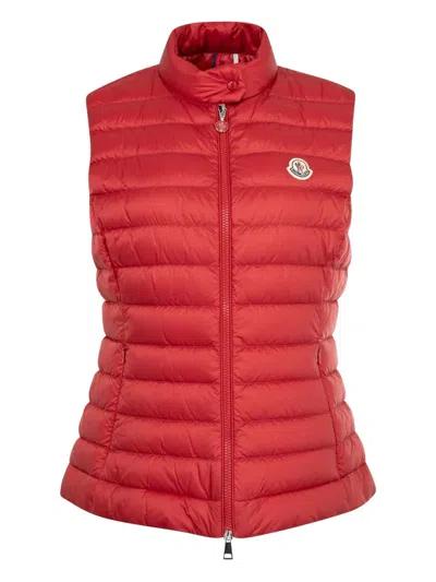 Moncler Down Jacket In Red