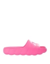 MONCLER MONCLER MONCLER FUCHSIA SLIPPERS SANDAL WOMAN SANDALS FUCHSIA SIZE 7 OTHER FIBRES