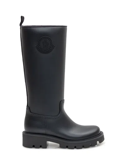 Moncler Kickstream Rain Boots In Black