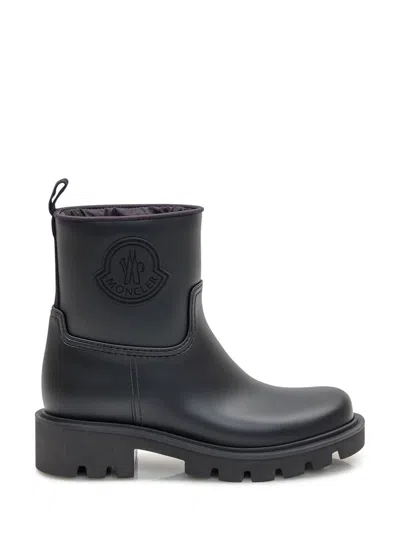 Moncler Kickstream Rain Boots In Black