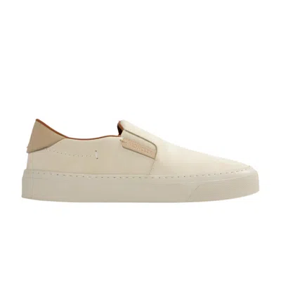 Pre-owned Moncler Monclub Slip-on 'cream' | Men's Size 42