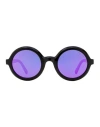Moncler Orbit Ml0261 Sunglasses Woman Sunglasses Black Size 50 Acetate In Black