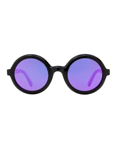 Moncler Orbit Ml0261 Sunglasses Woman Sunglasses Black Size 50 Acetate