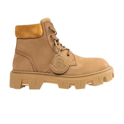 Pre-owned Moncler Peak City Ankle Boot 'tan' | Men's Size 42 In Beige