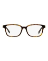 Moncler Rectangular Ml5169d Eyeglasses Eyeglass Frame Brown Size 52 Acetate In Black