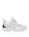 MONCLER MONCLER MONCLER SNEAKERS WOMAN SNEAKERS WHITE SIZE 8 OTHER FIBRES