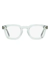 Moncler Thick Rimmed Ml5195 Eyeglasses Man Eyeglass Frame Transparent Size 48 Acetate In Blue
