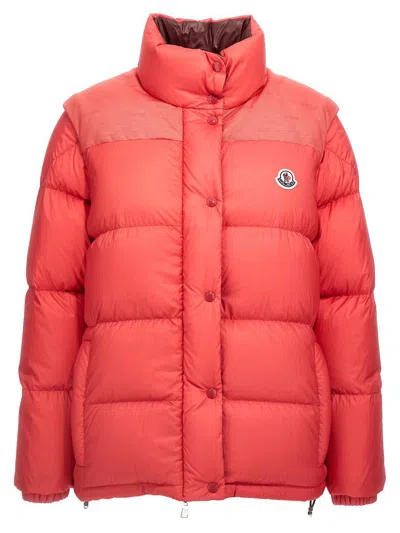 Moncler ' Verone 1' Reversible Down Jacket In Red