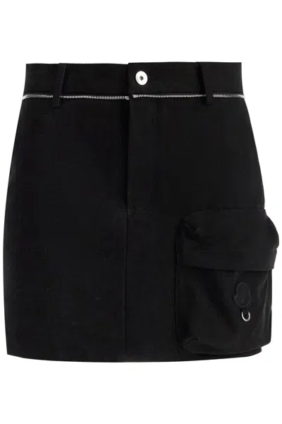 Moncler Genius X Willow Smith Belt-loop Skirt In Black