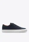 Moncler Monclub Low-top Suede Sneakers In Navy