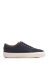 Moncler Monclub Low-top Suede Sneakers In Blue