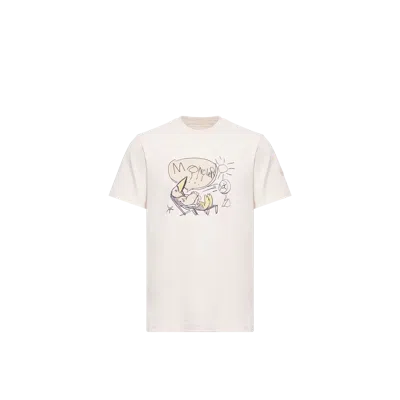 Moncler Monduck Cotton T-shirt, Men, White, Size: M