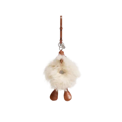 MONCLER MONCLER PORTE-CLÉS MONDUCK, FEMME, BEIGE, TAILLE: UNI