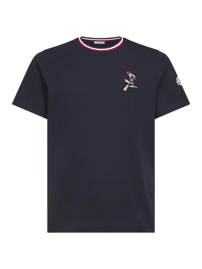 Moncler Monduck T-shirt In Blue