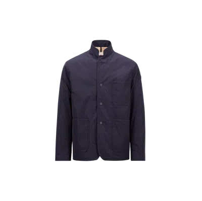 Moncler Monges Down Shirt Jacket Blue
