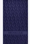 Moncler Monogram Beach Towel In Blue