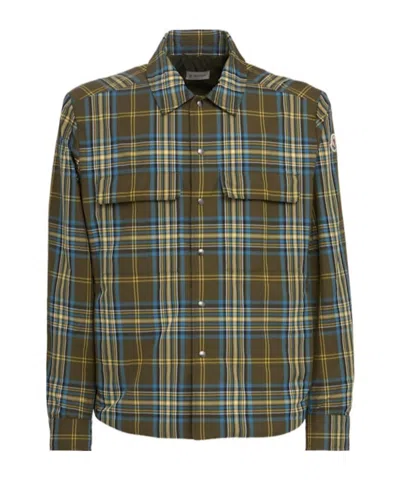 MONCLER MONOGRAM CHECKED SHIRT JACKET