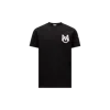 Moncler T-shirt En Coton À Monogramme In Black
