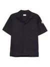 Moncler Monogram-jacquard Shirt In Blue