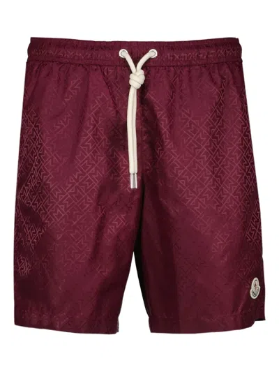 Moncler Monogram-jacquard Swim Shorts