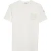 Moncler Monogram Logo Cotton T-shirt In White