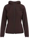 Moncler Mietres Packable Hooded Shell Jacket, Women, Brown, Size: 2 In Brown
