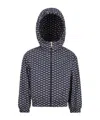 Moncler Monogram-print Hooded Jacket In Black