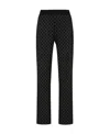 Moncler Monogram-print Track Pants In Black