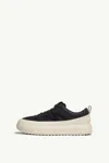 Moncler Monpulse Leather-trimmed Sneakers In Black