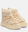 Moncler High-top Snow Boots Padded Collar In Neutral