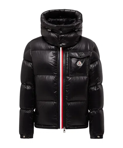 Moncler Montbeliard Hooded Short Down Jacket In Black