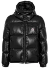 Moncler Montbeliard Hooded Short Down Jacket In Black