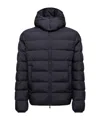 Moncler Men Montgenevre Virgin Wool Down Jacket In Blue