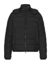 Moncler Midnight Blue Polyester Montbrocq Down Jacket In Black