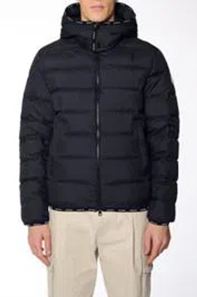 Moncler Montbrocq Nylon Down Jacket In Black