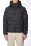 Moncler Midnight Blue Polyester Montbrocq Down Jacket In Black